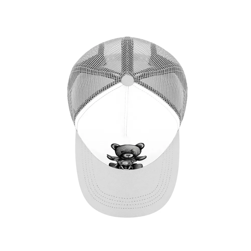 Teddy Ride Multicolor Unisex Adjustable Mesh Baseball Hat