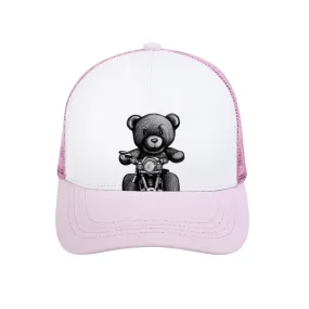 Teddy Ride Multicolor Unisex Adjustable Mesh Baseball Hat