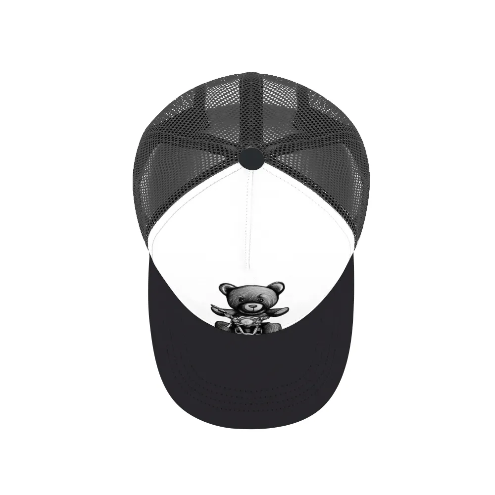 Teddy Ride Multicolor Unisex Adjustable Mesh Baseball Hat