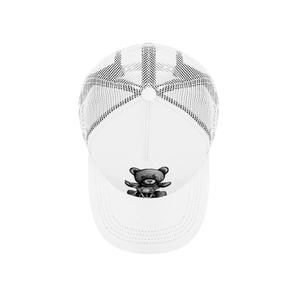 Teddy Ride Multicolor Unisex Adjustable Mesh Baseball Hat