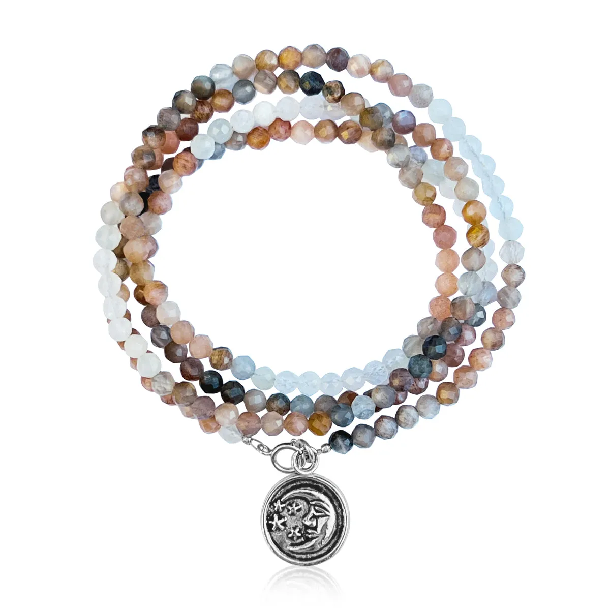 The Sun and Moon in Balance Wrap Bracelet