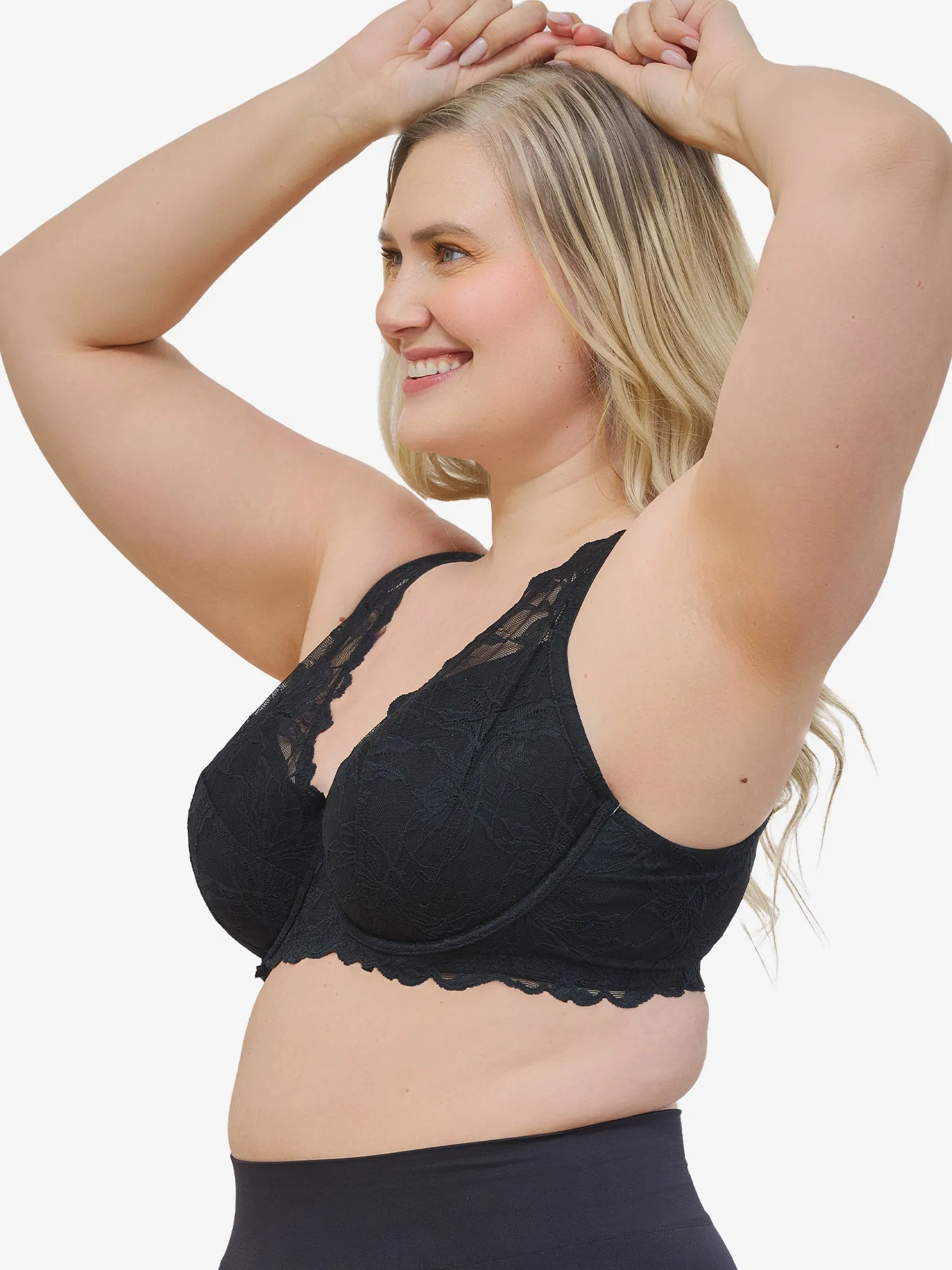 The Willow - Lace Plunge Underwire Bra