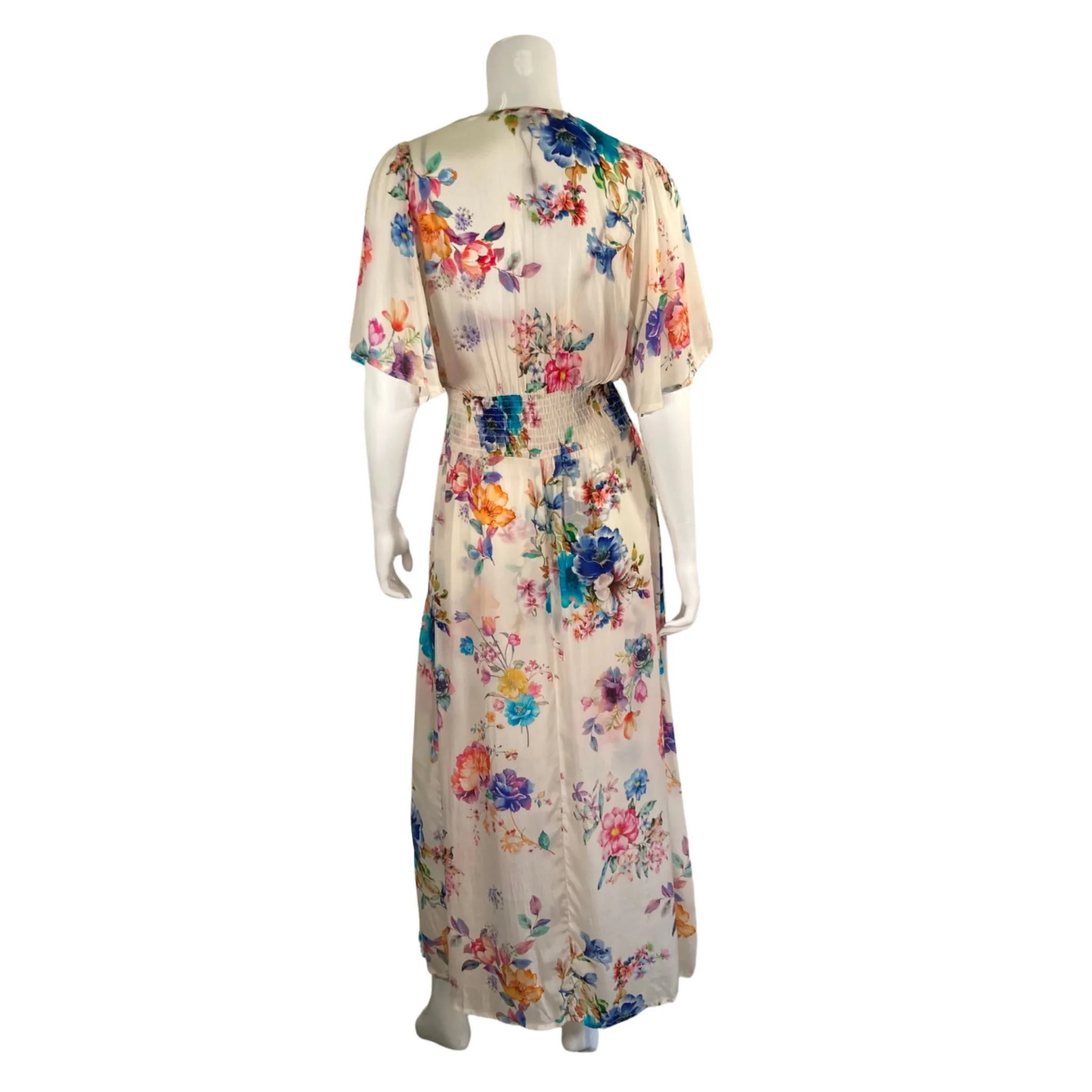 Tolani Cream Floral Maxi Dress