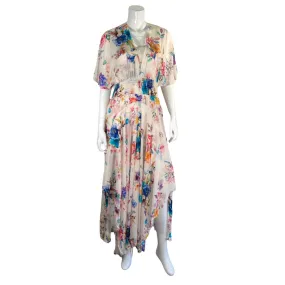 Tolani Cream Floral Maxi Dress