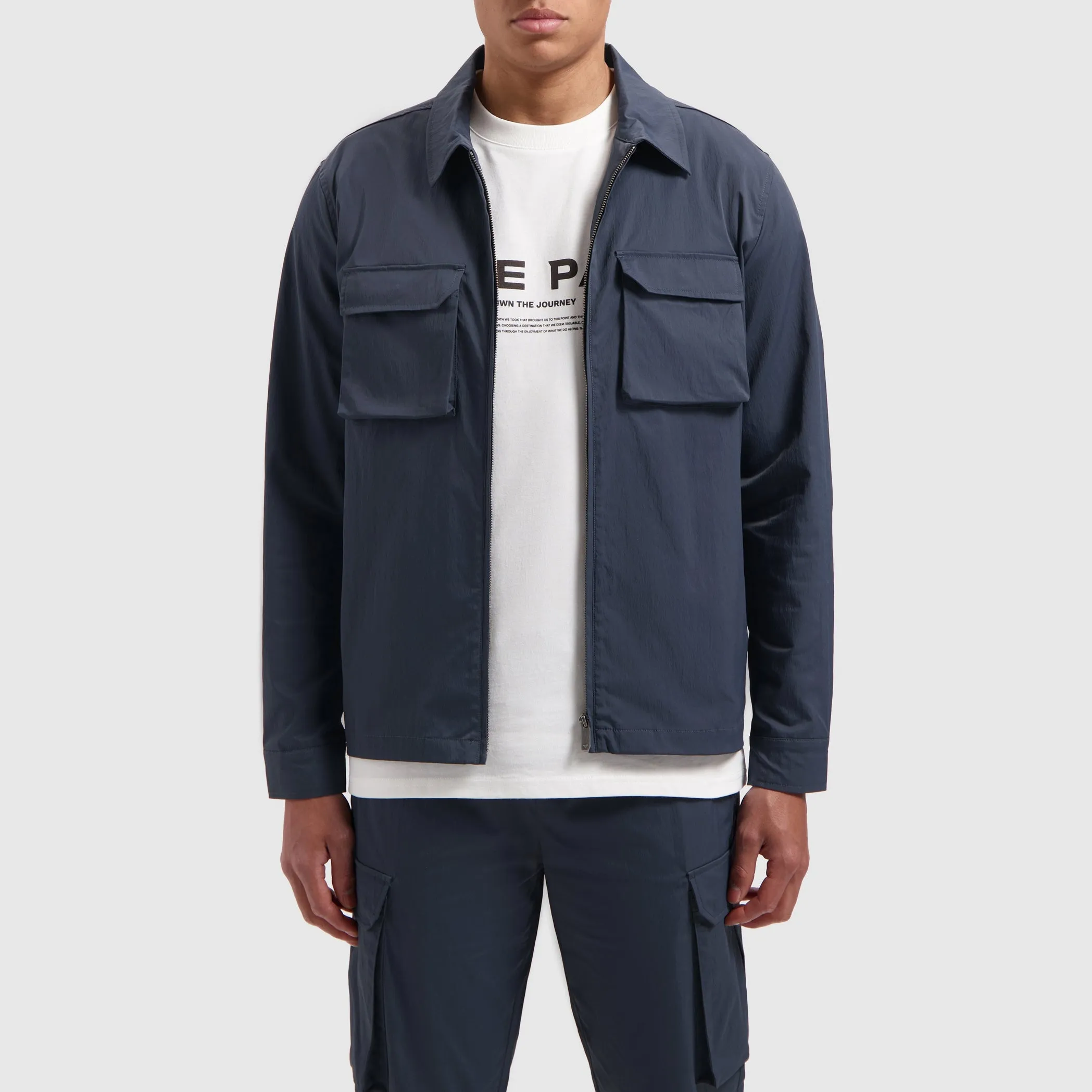 Utility Cargo Shirt | Navy